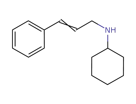 Molecular Structure of 193097-13-1 (Cyclohexanamine, N-(3-phenyl-2-propenyl)-)