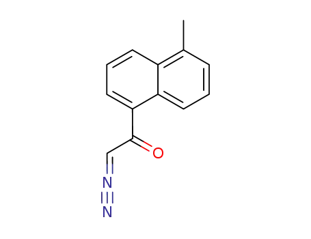 Molecular Structure of 140886-40-4 (Ethanone, 2-diazo-1-(5-methyl-1-naphthalenyl)-)