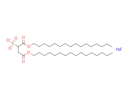 Molecular Structure of 10044-00-5 (sodium 1,4-dihexadecyl sulphonatosuccinate)