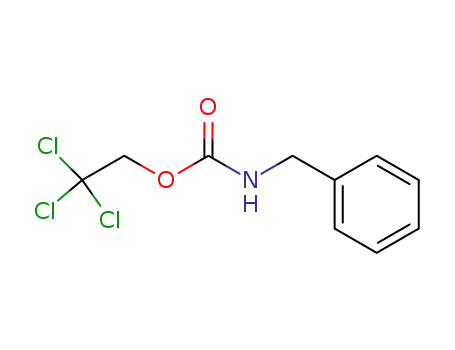 Molecular Structure of 102276-50-6 (Carbamic acid, (phenylmethyl)-, 2,2,2-trichloroethyl ester)