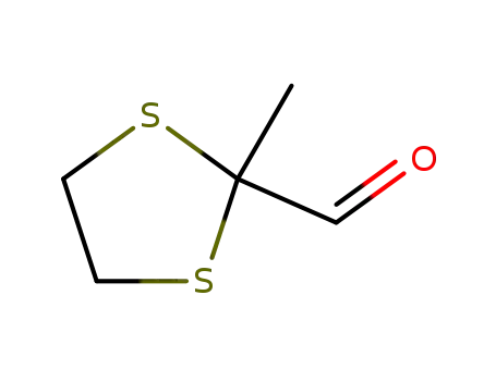 Molecular Structure of 26419-66-9 (1,3-Dithiolane-2-carboxaldehyde, 2-methyl-)