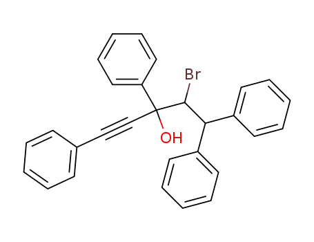 4-bromo-1,3,5,5-tetraphenyl-pent-1-yn-3-ol