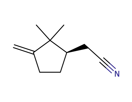 Cyclopentaneacetonitrile, 2,2-dimethyl-3-methylene-, (R)-