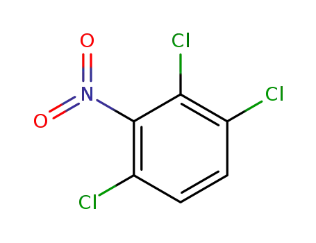 Molecular Structure of 27864-13-7 (1,2,4-Trichloro-3-nitrobenzene)