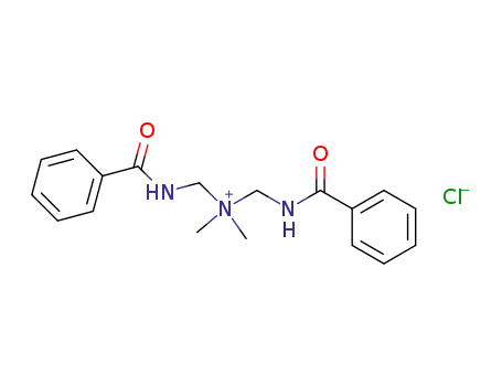 Molecular Structure of 80179-54-0 (Bis-(benzoylamino-methyl)-dimethyl-ammonium; chloride)