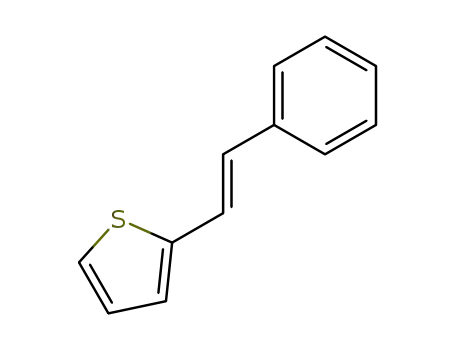 Molecular Structure of 23516-73-6 (Thiophene, 2-(2-phenylethenyl)-, (Z)-)