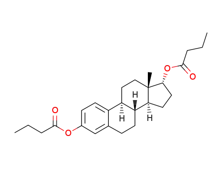 Molecular Structure of 63042-23-9 (Estra-1,3,5(10)-triene-3,17beta-diol dibutyrate)