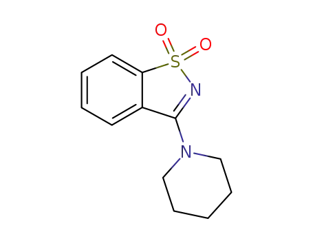 1,2-Benzisothiazole, 3-piperidino-, 1,1-dioxide
