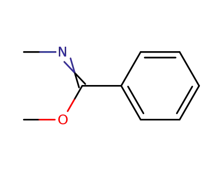 Molecular Structure of 1775-61-7 (Benzenecarboximidic acid, N-methyl-, methyl ester)