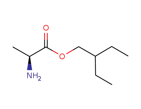 Molecular Structure of 946565-74-8 ((S)-2-aminopropanoic acid 2-ethylbutyl ester)