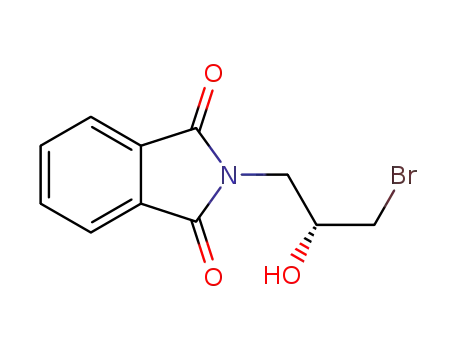 Molecular Structure of 641617-21-2 (2-[(2R)-3-bromo-2-hydroxypropyl]-1H-isoindole-1,3(2H)-dione)