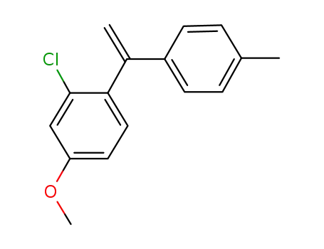 Molecular Structure of 1262210-20-7 (2-chloro-4-methoxy-1-(1-(p-tolyl)vinyl)benzene)