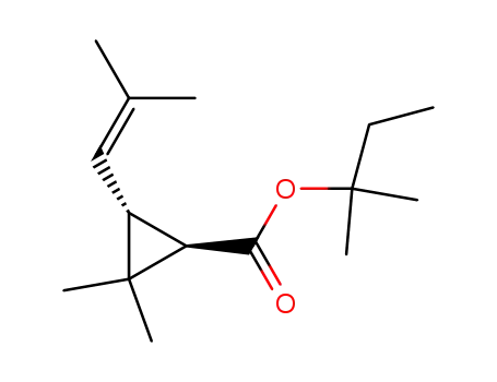 Molecular Structure of 78715-54-5 (tert-amyl trans-chrysanthemate)