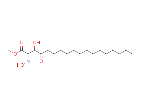 Molecular Structure of 103897-36-5 (methyl 3-hydroxy-2-oximino-4-oxooctadecanoate)