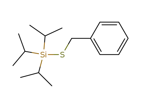 Molecular Structure of 156275-86-4 (Benzylsulfanyl-triisopropyl-silane)