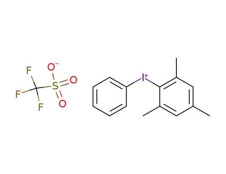 Molecular Structure of 144930-50-7 (mesityl(phenyl)iodonium triflouromethanesulfonate)