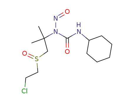 1-<2-<(2-chloroethyl)sulfinyl>-1,1-dimethylethyl>3-cyclohexyl-1-nitrosourea