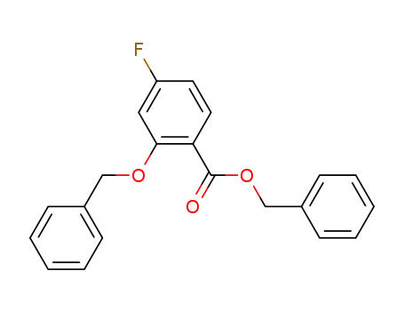 Molecular Structure of 351445-97-1 (benzyl 2-(benzyloxy)-4-fluorobenzoate)