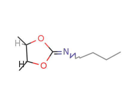 Molecular Structure of 134110-61-5 (trans-4,5-dimethyl-N-butyl-1,3-dioxolan-2-imine)