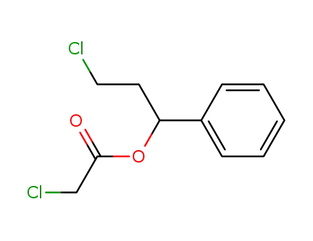 Molecular Structure of 141987-54-4 (1-Phenyl-3-chlor-propyl-monochloracetat)