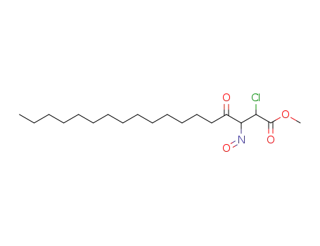 Molecular Structure of 103897-34-3 (methyl 2-chloro-3-nitroso-4-oxooctadecanoate)