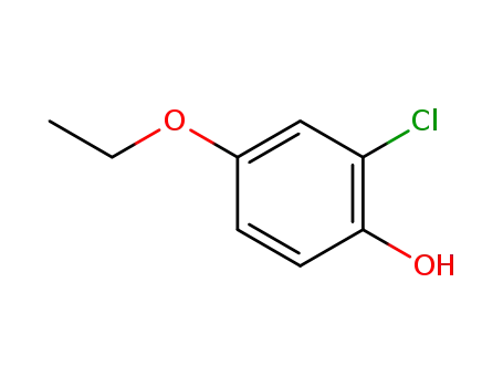 Molecular Structure of 344326-18-7 (Phenol,  2-chloro-4-ethoxy-)