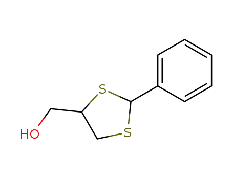 Molecular Structure of 5694-48-4 (2-phenyl-1,3-dithiolan-4-ylmethanol)