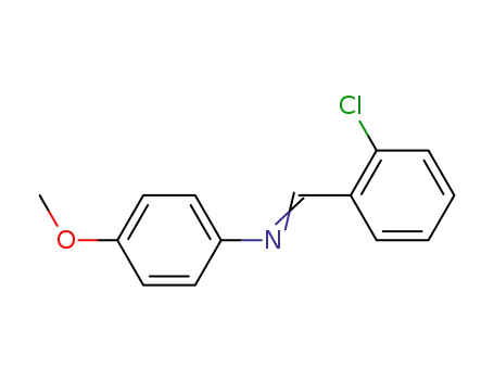 Molecular Structure of 17099-11-5 (N-(2-CHLOROBENZYLIDENE)-4-METHOXYANILIN&)