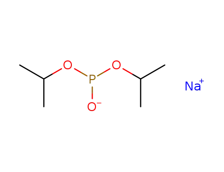 Molecular Structure of 27344-79-2 (Phosphorous acid, bis(1-methylethyl) ester, sodium salt)