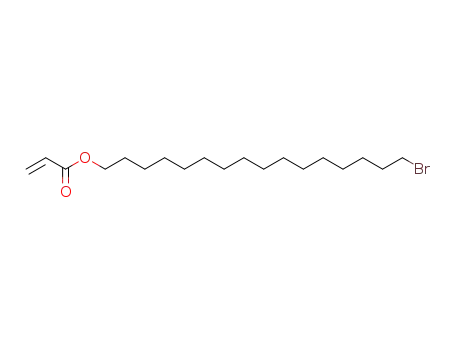 Molecular Structure of 112231-61-5 (2-Propenoic acid, 16-bromohexadecyl ester)