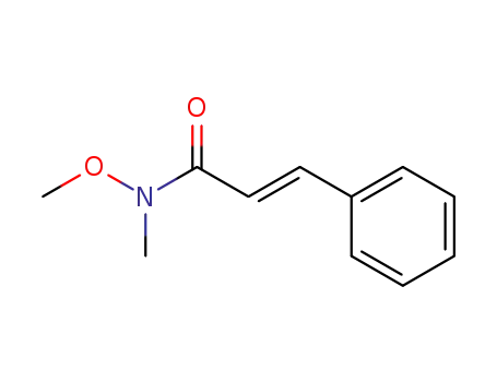 Molecular Structure of 113474-86-5 (N-Methoxy-N-MethylcinnaMaMide)