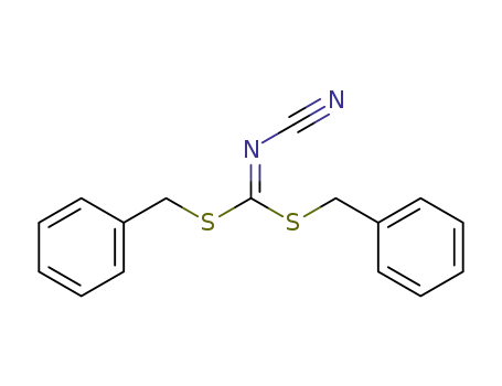 Molecular Structure of 31350-31-9 (DIBENZYL CYANOCARBONIMIDODITHIOATE)