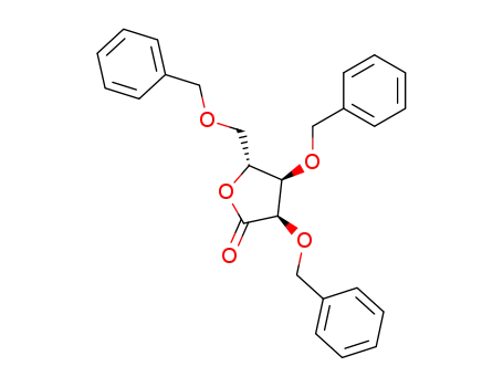 Molecular Structure of 55094-52-5 (2,3,5-Tri-O-benzyl-D-ribonolactone)