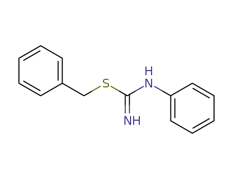Molecular Structure of 28269-82-1 (Carbamimidothioic acid, phenyl-, phenylmethyl ester)