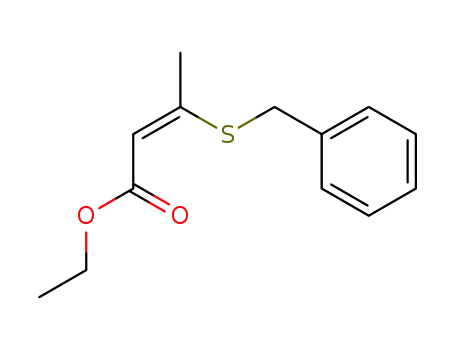 3-benzylsulfanyl-<i>trans</i>-crotonic acid ethyl ester