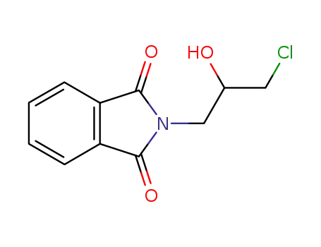 Molecular Structure of 19667-37-9 (2-(3-Chloro-2-hydroxypropyl)-2H-isoindole-1,3-dione)