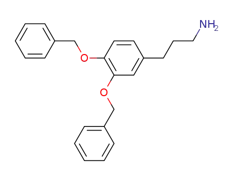 Molecular Structure of 99281-96-6 (3-<3,4-bis(benzyloxy)phenyl>-1-aminopropane)