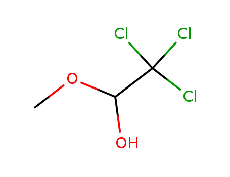 Molecular Structure of 18271-82-4 (2,2,2-trichloro-1-methoxyethanol)
