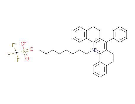 N-n-octyl-5,6,8,9-tetrahydro-7-phenyldibenz<c,h>acridinium trifluoromethanesulfonate