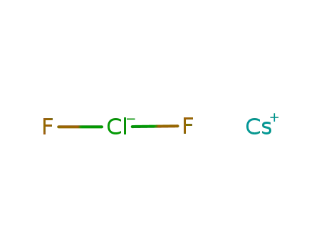 Molecular Structure of 15321-03-6 (Cs<sup>(1+)</sup>*ClF<sub>2</sub><sup>(1-)</sup> = CsClF<sub>2</sub>)