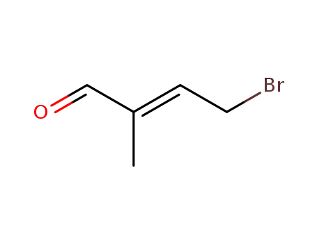 Molecular Structure of 80121-59-1 (2-Butenal, 4-bromo-2-methyl-, (2E)-)