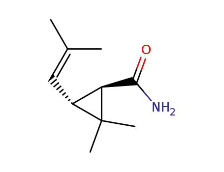 Cyclopropanecarboxamide, 2,2-dimethyl-3-(2-methyl-1-propenyl)-,
trans-