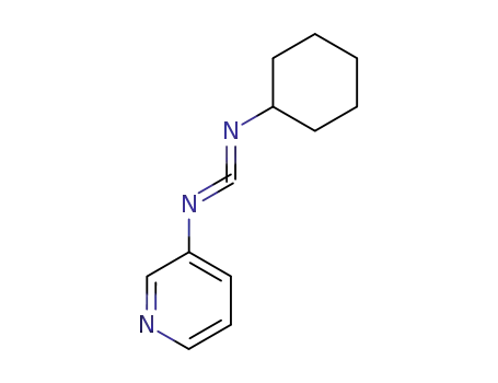 Molecular Structure of 108832-79-7 (3-Pyridinamine, N-(cyclohexylcarbonimidoyl)-)