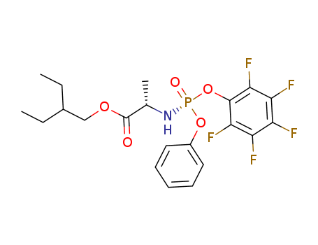 2-ethylbutyl ((S)-(perfluorophenoxy)(phenoxy)phosphoryl)-L-alaninate CAS No.1911578-98-7