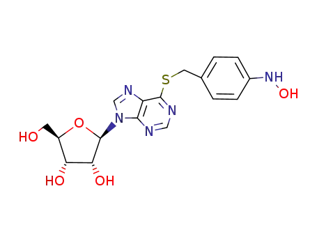 (2R,3R,4S,5R)-2-[6-(4-Hydroxyamino-benzylsulfanyl)-purin-9-yl]-5-hydroxymethyl-tetrahydro-furan-3,4-diol