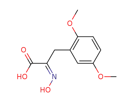 Molecular Structure of 139109-54-9 (3-(2,5-Dimethoxyphenyl)-2-hydroxyiminopropionic acid)