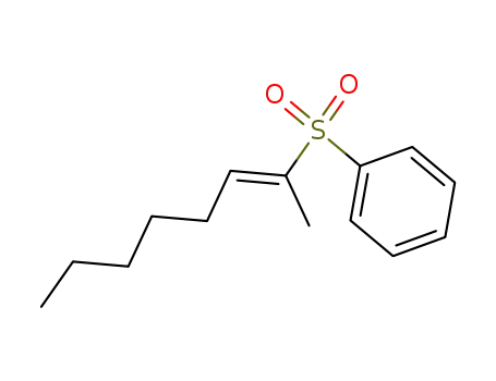Molecular Structure of 72568-83-3 ((E)-2-benzenesulfonyl-2-octene)