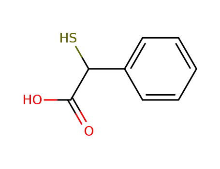 Molecular Structure of 4695-09-4 (2-Mercapto-2-phenylacetic acid)