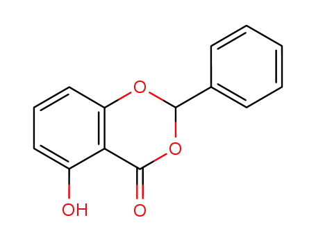 Molecular Structure of 71910-40-2 (4H-1,3-Benzodioxin-4-one,5-hydroxy-2-phenyl-(9CI))