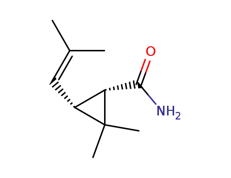 (+/-)-cis-2,2-dimethyl-3-(2',2'-dimethylvinyl)cyclopropanecarboxamide